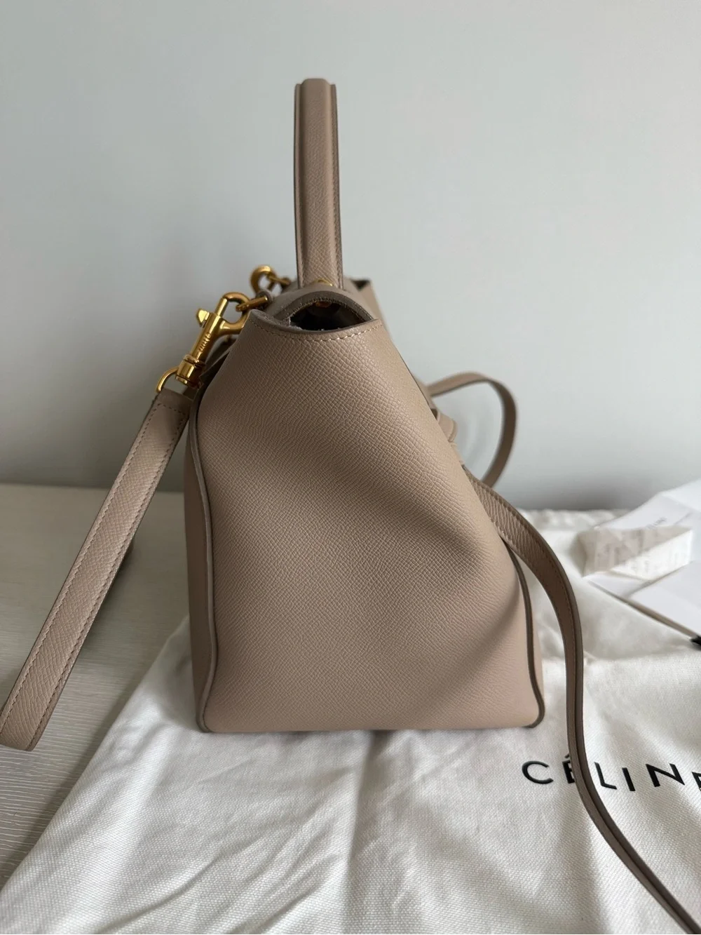 Celine Mini Belt Bag - Light Taupe - Excellent condition w/ tags and receipt
